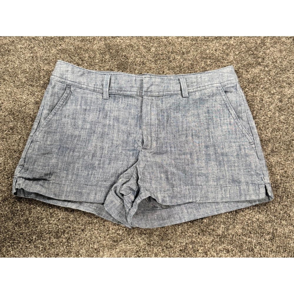 Gap Chambray Shorts Women's Size 6 Lightweight Blue Casual